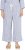 Ulla Popken Coastal Stripe Linen Blend Elastic Waist Culottes Blue - Τζιν & Παντελόνια για Γυναίκες σε Μεγάλες Μεγέθη – Plus Size - 