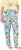 Ulla Popken Italy Print Elastic Waist Pants White - Τζιν & Παντελόνια για Γυναίκες σε Μεγάλες Μεγέθη – Plus Size - 