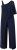 Ulla Popken Asymmetric Lace Panel Jumpsuit Navy - Τζιν & Παντελόνια για Γυναίκες σε Μεγάλες Μεγέθη – Plus Size - 