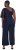 Ulla Popken Asymmetric Lace Panel Jumpsuit Navy - Τζιν & Παντελόνια για Γυναίκες σε Μεγάλες Μεγέθη – Plus Size - 