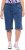 Ulla Popken Indigo Dyed Elastic Waist Jersey Shorts Blue - Τζιν & Παντελόνια για Γυναίκες σε Μεγάλες Μεγέθη – Plus Size - 