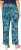 Ulla Popken Tropical Leaf Print Elastic Waist Pants Blue - Τζιν & Παντελόνια για Γυναίκες σε Μεγάλες Μεγέθη – Plus Size - 