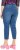 Ulla Popken Cropped Denim Look Stretch Fit Leggings Light Blue Denim - Τζιν & Παντελόνια για Γυναίκες σε Μεγάλες Μεγέθη – Plus Size - 