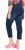 Ulla Popken Cropped Denim Look Stretch Fit Leggings Denim Blue - Τζιν & Παντελόνια για Γυναίκες σε Μεγάλες Μεγέθη – Plus Size - 