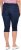 Ulla Popken Denim Elastic Waist Capres Blue - Τζιν & Παντελόνια για Γυναίκες σε Μεγάλες Μεγέθη – Plus Size - 