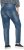 Ulla Popken Decorative Seam Stretch Fit Boyfriend Jeans Blue - Τζιν & Παντελόνια για Γυναίκες σε Μεγάλες Μεγέθη – Plus Size - 