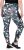 Ulla Popken Quick Drying Botanical Print Sport Leggings Black - Τζιν & Παντελόνια για Γυναίκες σε Μεγάλες Μεγέθη – Plus Size - 