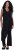 Ulla Popken Draped Sleeveless Glitter Jumpsuit Navy - Τζιν & Παντελόνια για Γυναίκες σε Μεγάλες Μεγέθη – Plus Size - 