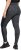 Ulla Popken Quick Drying Leopard Print Sport Leggings Black - Τζιν & Παντελόνια για Γυναίκες σε Μεγάλες Μεγέθη – Plus Size - 