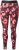 Ulla Popken Abstract Flower Print Performance Leggings Red - Τζιν & Παντελόνια για Γυναίκες σε Μεγάλες Μεγέθη – Plus Size - 