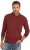 JP1880 Polo Shirt Long Sleeve Piqué Red - Πόλο μπλουζάκια - Aνδρικά μπλουζακια πολο μεγάλα μεγέθη