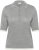 Kaffe Curve Lizzy Contrast Knitted Polo Grey Melange - Μπλούζες πόλο - 
