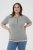Kaffe Curve Lizzy Contrast Knitted Polo Grey Melange - Μπλούζες πόλο - 
