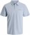 Jack & Jones Brandon Short Sleeve Polo Blue - Πόλο μπλουζάκια - Aνδρικά μπλουζακια πολο μεγάλα μεγέθη