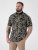 D555 Palmer Leaf Printed Jacquard Collar & Cuff Chest Pocket Polo Black - Πόλο μπλουζάκια - Aνδρικά μπλουζακια πολο μεγάλα μεγέθη