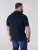 D555 Barret Interlock Jacquard Collar & Cuffs Polo Navy - Πόλο μπλουζάκια - Aνδρικά μπλουζακια πολο μεγάλα μεγέθη