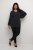 Kaffe Curve Lini Knit Πουλόβερ Μαύρο Oyster - φούτερ/Φούτερ με κουκούλα - 