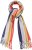 Ulla Popken Ombre Rainbow Stripe Scarf Night Blue - Αξεσουάρ - 