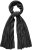Ulla Popken Virgin Wool Cashmere Mix Scarf Black - Αξεσουάρ - 