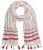 Ulla Popken Dot Print Tassel Accent Scarf Red - Αξεσουάρ - 