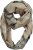 Ulla Popken Plaid Infinity Scarf Brown - Αξεσουάρ - 