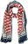 Ulla Popken Mix Stripe Scarf Forest Green - Αξεσουάρ - 