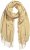 Ulla Popken Fringed Scarf Dark Putty - Αξεσουάρ - 