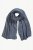 Ulla Popken Heather Knit Wool Blend Scarf Navy - Αξεσουάρ - 