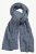 Ulla Popken Heather Knit Wool Blend Scarf Navy - Αξεσουάρ - 