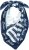 Ulla Popken Maritime Inspired Scarf Deep Aqua - Αξεσουάρ - 