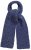 Ulla Popken Marled Mix Yarn Wool Blend Scarf Deep Aqua - Αξεσουάρ - 