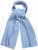 Ulla Popken Ribbed Knit Scarf Blue - Αξεσουάρ - 