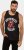JP1880 Rolling Stones Graphic Band Tank Top Black - Μακό μπλουζάκια - Aνδρικά μπλουζεσ μεγάλα μεγέθη