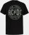 JP1880 AC/DC Graphic Comfort Fit Band T-Shirt Black - Μακό μπλουζάκια - Aνδρικά μπλουζεσ μεγάλα μεγέθη