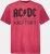 JP1880 AC/DC World Tour Graphic Comfort Fit Band T-Shirt Dark Red - Μακό μπλουζάκια - Aνδρικά μπλουζεσ μεγάλα μεγέθη