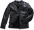 JP1880 Classic Biker Style Leather Jacket Black - Μπουφάν - Aνδρικά μπουφαν μεγάλα μεγέθη