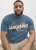 Jack & Jones Hawaii Shape Crew Neck T-Shirt Blue - Μακό μπλουζάκια - Aνδρικά μπλουζεσ μεγάλα μεγέθη