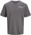 Jack & Jones Hawaii Crew Neck T-Shirt Grey - Μακό μπλουζάκια - Aνδρικά μπλουζεσ μεγάλα μεγέθη