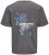 Jack & Jones Hawaii Crew Neck T-Shirt Grey - Μακό μπλουζάκια - Aνδρικά μπλουζεσ μεγάλα μεγέθη