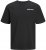 Jack & Jones Hawaii Crew Neck T-Shirt Black - Μακό μπλουζάκια - Aνδρικά μπλουζεσ μεγάλα μεγέθη