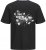 Jack & Jones Hawaii Crew Neck T-Shirt Black - Μακό μπλουζάκια - Aνδρικά μπλουζεσ μεγάλα μεγέθη
