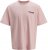 Jack & Jones Fold Crew Neck T-Shirt Tickled Pink - Μακό μπλουζάκια - Aνδρικά μπλουζεσ μεγάλα μεγέθη