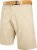 Kam Jeans 3402 Belted Dobby Weave Stretch Chino Shorts Beige - Σορτς - Aνδρικεσ βερμουδεσ μεγαλα μεγάλα μεγέθη