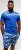 Kam Jeans 5002 Palm Tree Panel Tee And Short Set Electric Blue - Μακό μπλουζάκια - Aνδρικά μπλουζεσ μεγάλα μεγέθη