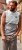 Kam Jeans 5764 Palm Springs Vest Sleeveless T-Shirt Griffin Grey - Μακό μπλουζάκια - Aνδρικά μπλουζεσ μεγάλα μεγέθη