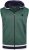 Kam Jeans TS005 Retro Tracky Set (Shorts/Sleeveless Hoodie) Racing Green - Όλα τα ρούχα - Pούχα aνδρικά μεγάλα μεγέθη 2XL-14XL
