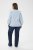 Kaffe Curve Lenia Flounce Shirt Powder Blue Stripe - Πουκάμισα - 
