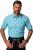 JP1880 Shirt Traditional Short Sleeve Turquoise - Πουκάμισα - Aνδρικά πουκαμισα μεγαλα μεγάλα μεγέθη