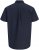 Jack & Jones Henry Slub Short Sleeve Navy - Πουκάμισα - Aνδρικά πουκαμισα μεγαλα μεγάλα μεγέθη