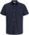 Jack & Jones Henry Slub Short Sleeve Navy - Πουκάμισα - Aνδρικά πουκαμισα μεγαλα μεγάλα μεγέθη